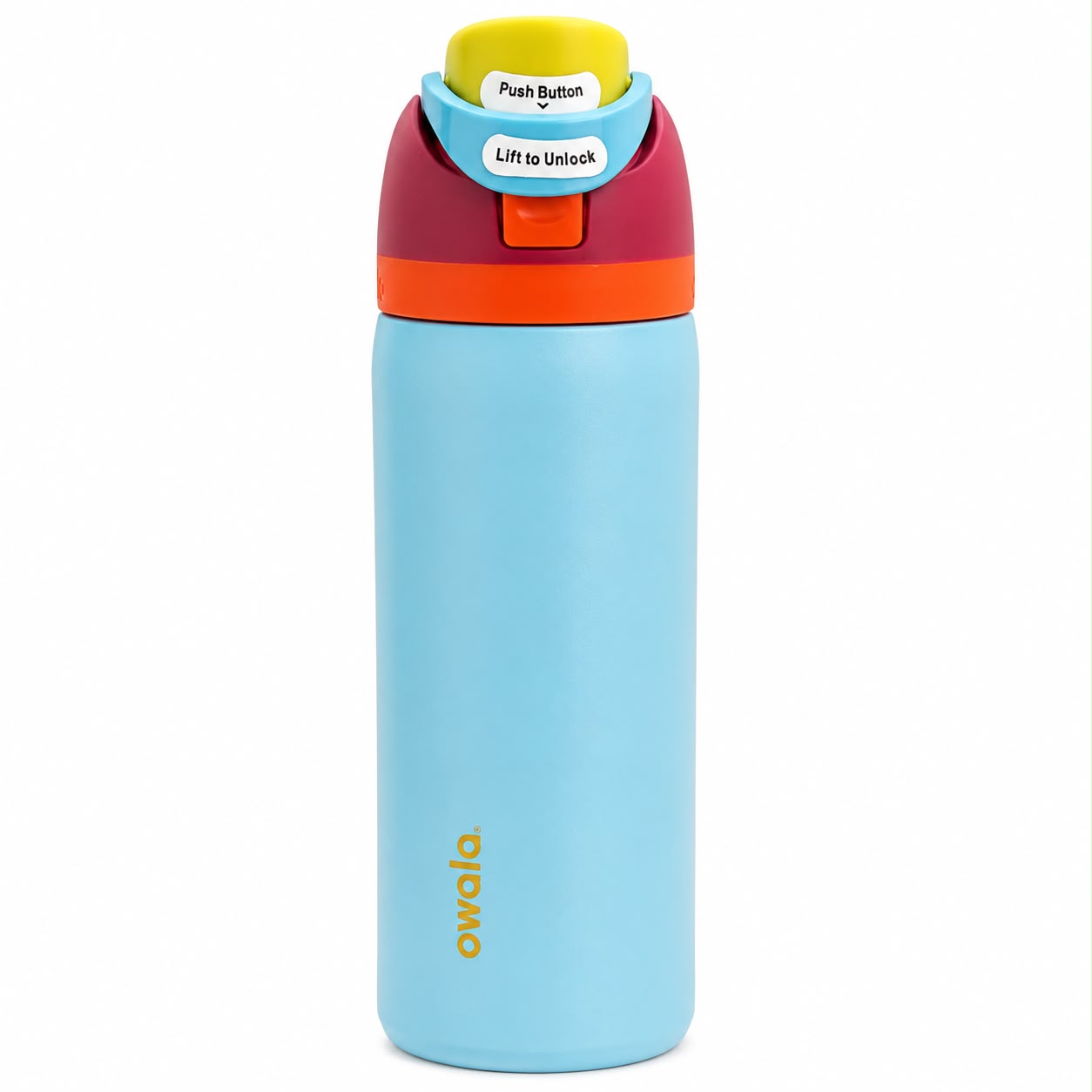 Owala FreeSip Insulated Stainless Steel Water Bottle with Flip Straw Lid 32 OZ-Blue