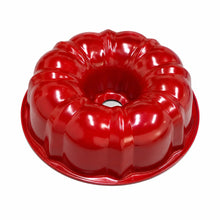 9.25-Inch Fluted Tube Cake Pan – Red & Black