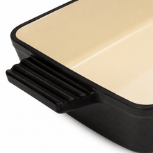 Enameled Rectangle Cast Iron Roaster Casserole Pan - 3.5L - 12.8"