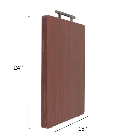 Premium Wood Cutting Board with a Stainless Steel Handle 24''x15''