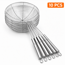 Stainless Steel Wire Mesh Skimmer Ladle 18CM (10PC)