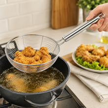 Stainless Steel Wire Mesh Skimmer Ladle 18CM (10PC)