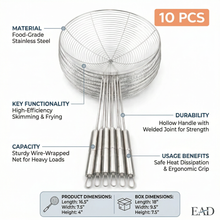 Stainless Steel Wire Mesh Skimmer Ladle 18CM (10PC)