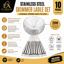 Stainless Steel Wire Mesh Skimmer Ladle 20CM (10PC)