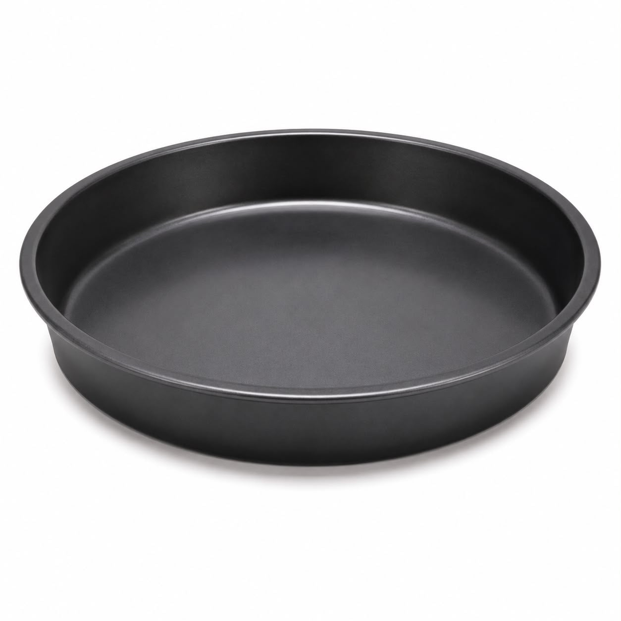Round Cake Pan – Deep-Sided Black Baking Pan for Cakes, Desserts & Pastries-XL