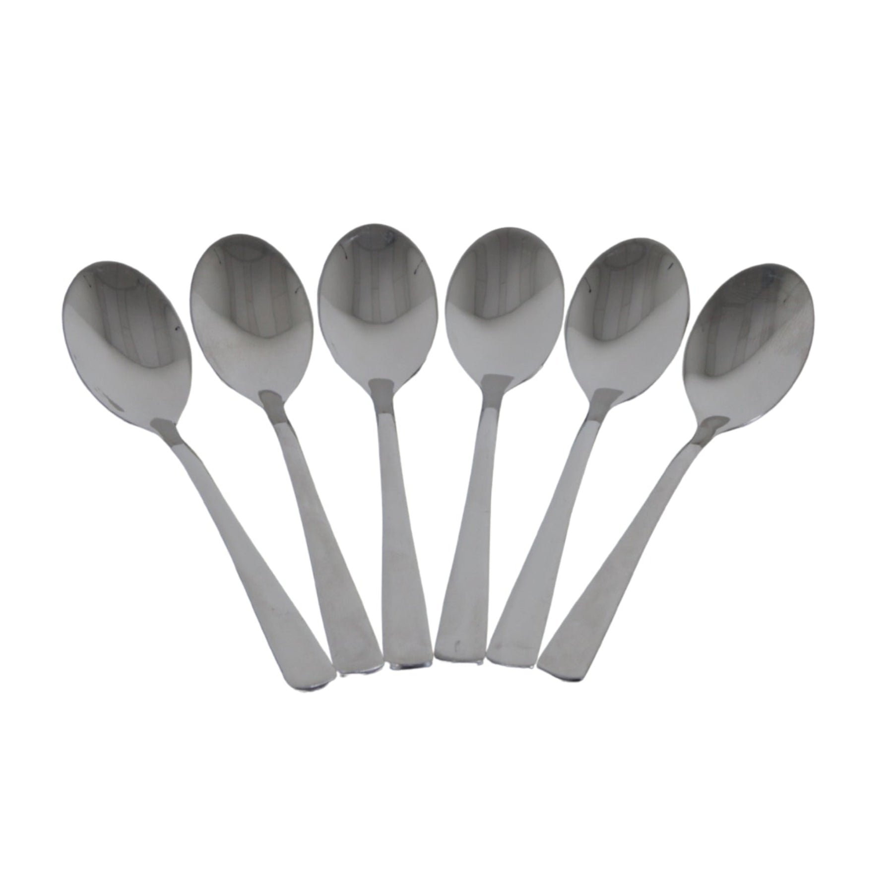 Sleek Stainless Steel Coffee Spoon Set - Set of 6