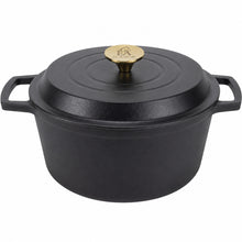 Enameled Round Cast Iron Roaster Casserole Pan - 4L - 9.5"