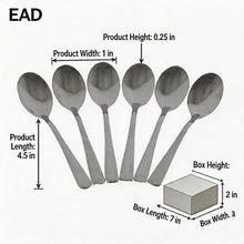 Minimalist Stainless Steel Everyday Spoons - Set of 6