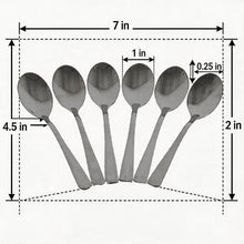 Minimalist Stainless Steel Everyday Spoons - Set of 6