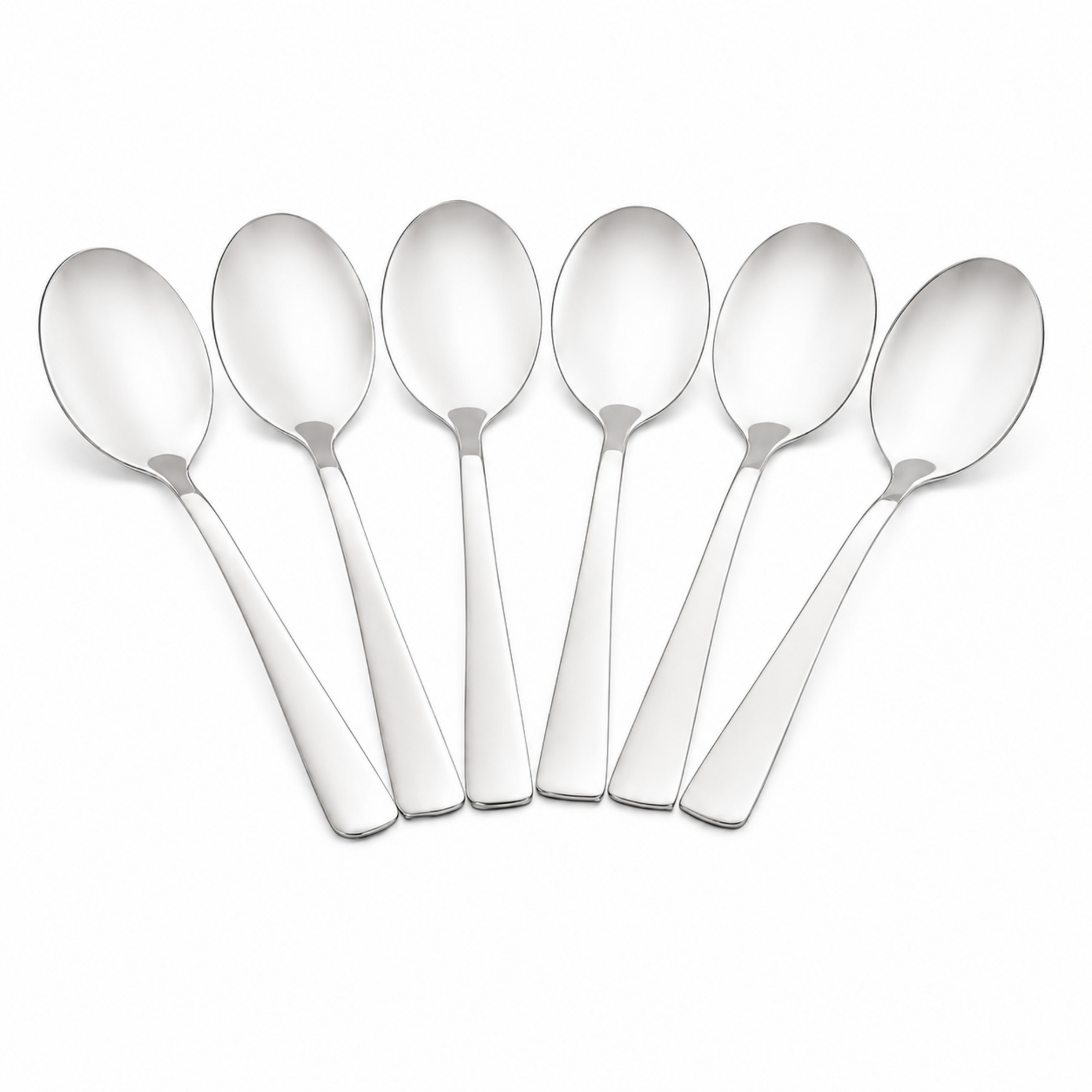Minimalist Stainless Steel Everyday Spoons - Set of 6