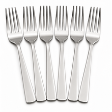 Modern Stainless Steel Dinner Forks - Set of 6