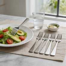 Modern Stainless Steel Dinner Forks - Set of 6