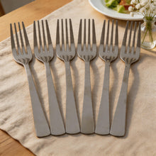 Modern Stainless Steel Dinner Forks - Set of 6