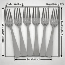 Modern Stainless Steel Dinner Forks - Set of 6