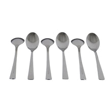 Stainless Steel Serving Spoon Set - Polished Table & Kitchen Utensils (6-Piece)