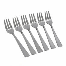 Minimalist Stainless Steel Appetizer Forks - Set of 6