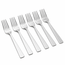 Minimalist Stainless Steel Appetizer Forks - Set of 6