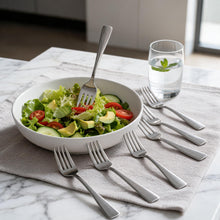 Minimalist Stainless Steel Appetizer Forks - Set of 6