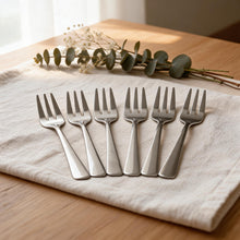 Minimalist Stainless Steel Appetizer Forks - Set of 6