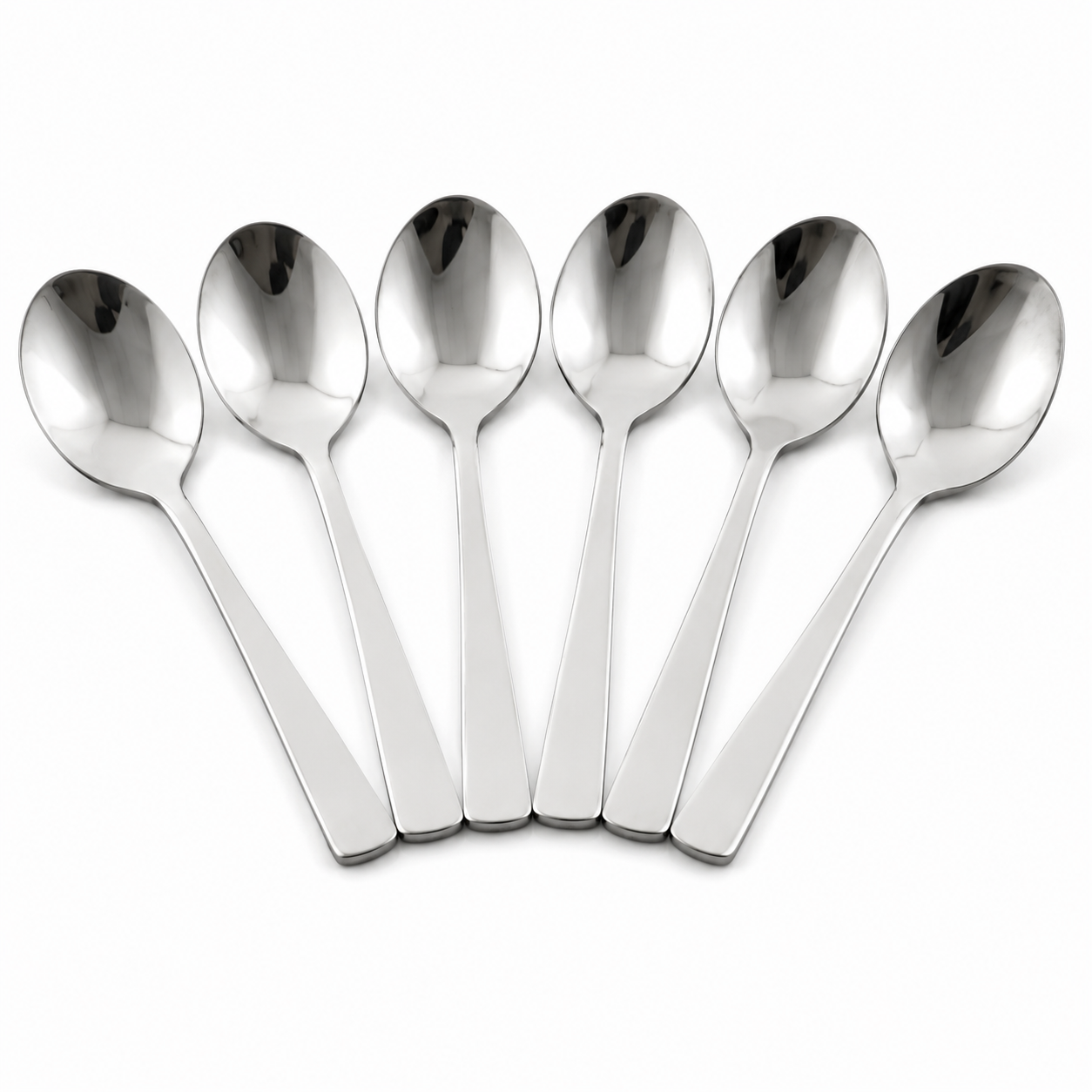 Sleek Stainless Steel Coffee Spoon Set - Set of 6