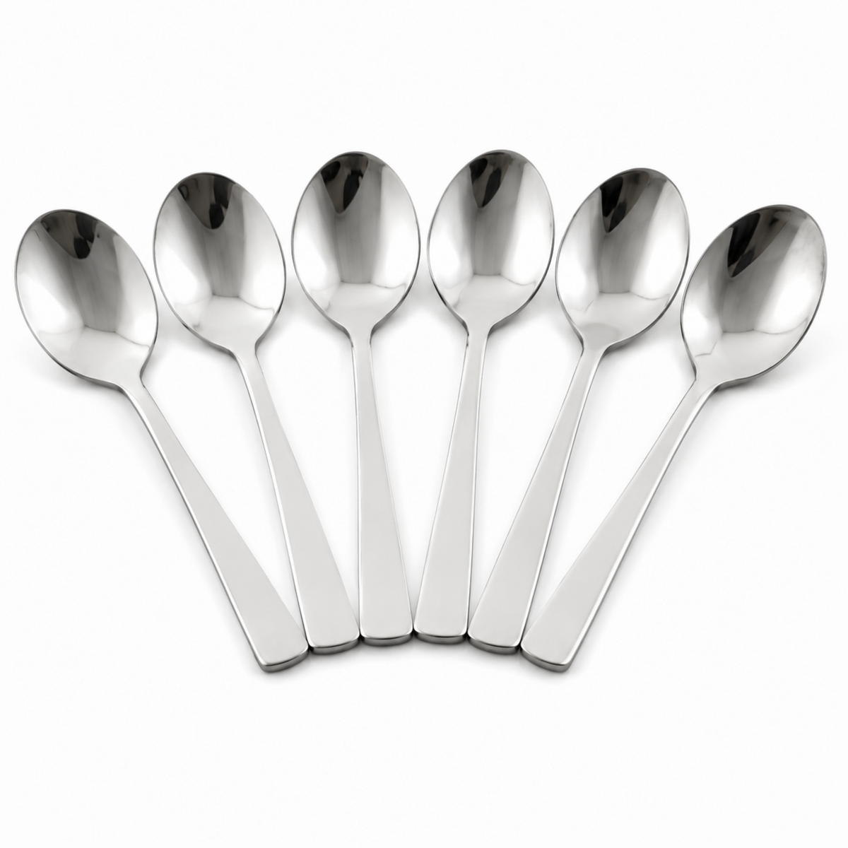 Sleek Stainless Steel Coffee Spoon Set - Set of 6