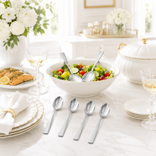 Minimalist Stainless Steel Serving Spoons - Set of 6