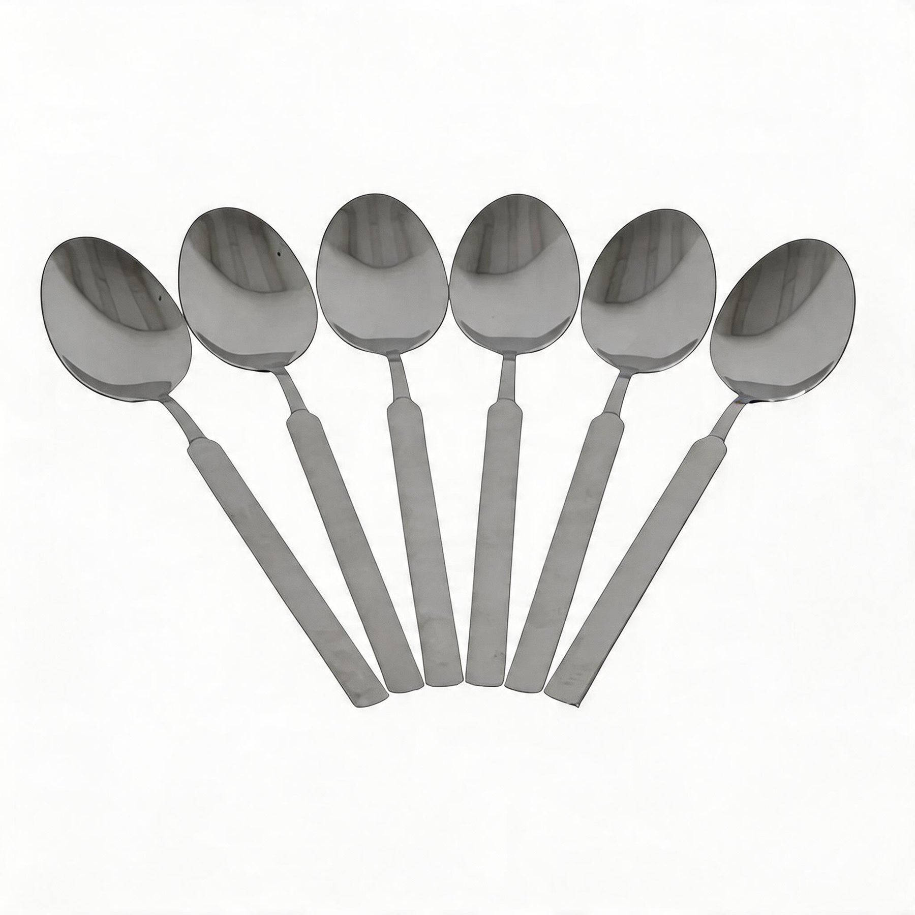 Minimalist Stainless Steel Serving Spoons - Set of 6