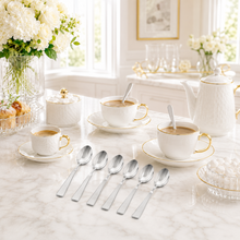 Minimalist Stainless Steel Coffee Spoons - Set of 6