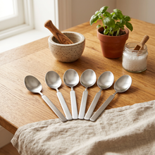 Minimalist Stainless Steel Coffee Spoons - Set of 6
