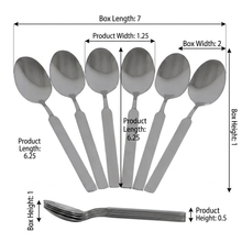 Minimalist Stainless Steel Coffee Spoons - Set of 6