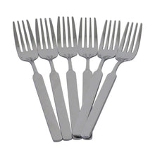 Stainless Steel Dinner Fork Set - Slim Polished Design - Set of 6