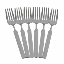 Stainless Steel Dinner Fork Set - Slim Polished Design - Set of 6