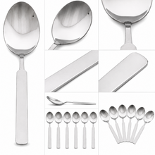 Simple Stainless Steel Coffee & Dessert Spoons - Set of 6