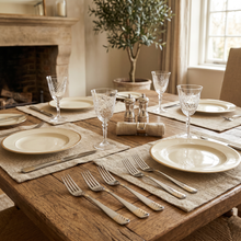 Stainless Steel Appetizer Forks with Subtle Gold Finish - Set of 6