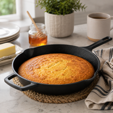 Triple-Layered Enamel Cast Iron Skillet - 10"