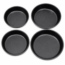 4-Piece Round Baking Pan Set – Multi-Size Cake, Pizza & Dessert Pans (9.5, 10.5, 12 & 13 Inches)