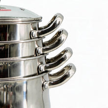 Heavy-Duty Stainless Steel Soup & Stew Pot Set - 4-Piece Kitchen Cookware
