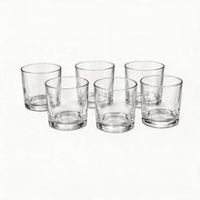 Multi-Use 328ML Clear Glass Cups - Set of 6