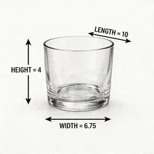 Multi-Use 328ML Clear Glass Cups - Set of 6