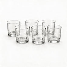 Multi-Use 328ML Clear Glass Cups - Set of 6