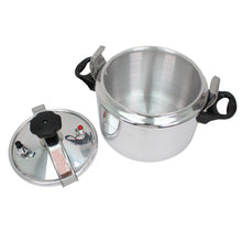 Heavy-Duty Aluminum Pressure Cooker with Safety Lock Lid - 9L