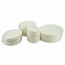 White and Gold Everyday Dinnerware Collection - 24 Piece
