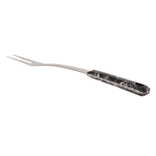 Stainless Steel Meat Carving Fork - Black Ergonomic Handle