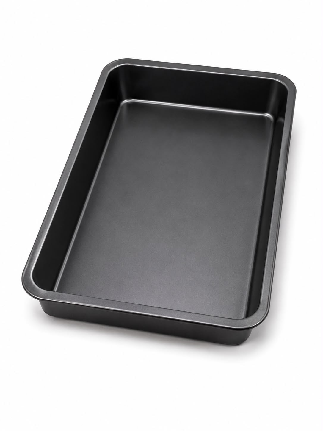 Rectangular Deep Baking Pan – Black Cake, Brownie & Roasting Pan with Raised Sides-M