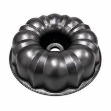 Round Tube Cake Mold with Center Chimney, Black & Black-Fluted Bundt Cake Pan