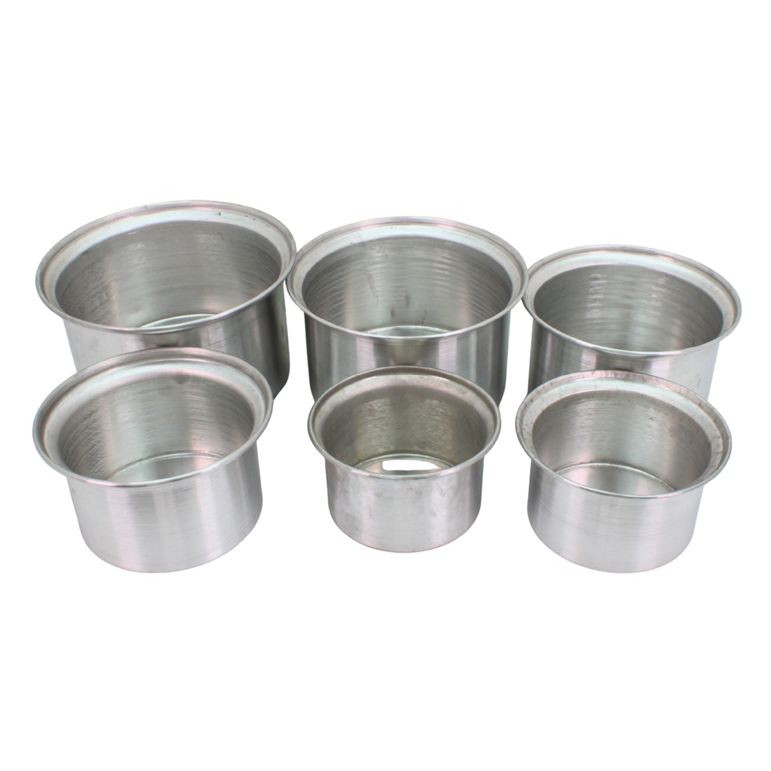 Al-Dar Aluminum Nested Cooking Pots with Lids - Set of 6
