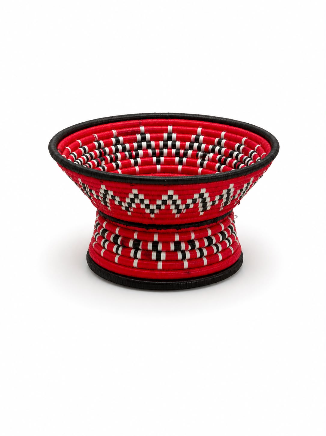 Traditional Candy Holders Red-White-Black Small 6"