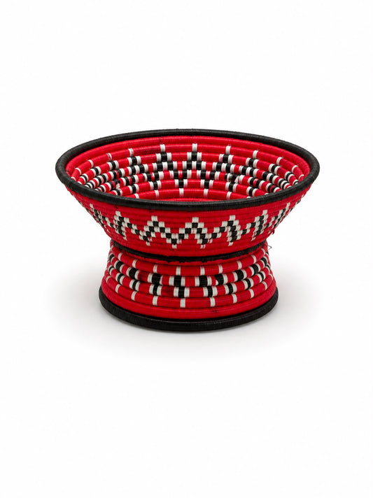 Traditional Candy Holders Red-White-Black Small 6"