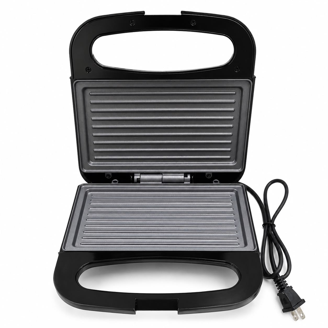 Nonstick Electric Sandwich Maker & Panini Press Grill - 750 W - Black