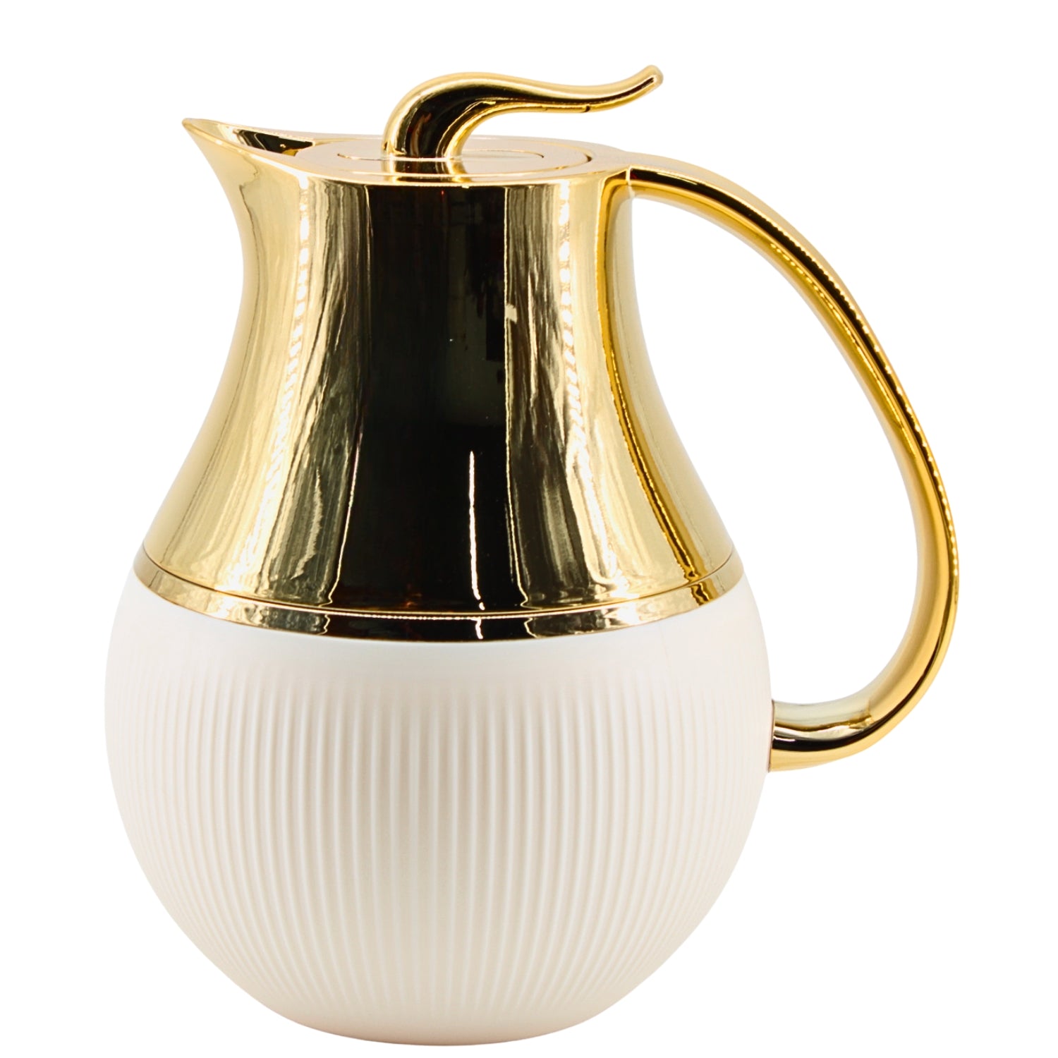 Royal White & Gold Thermal Jug 1L